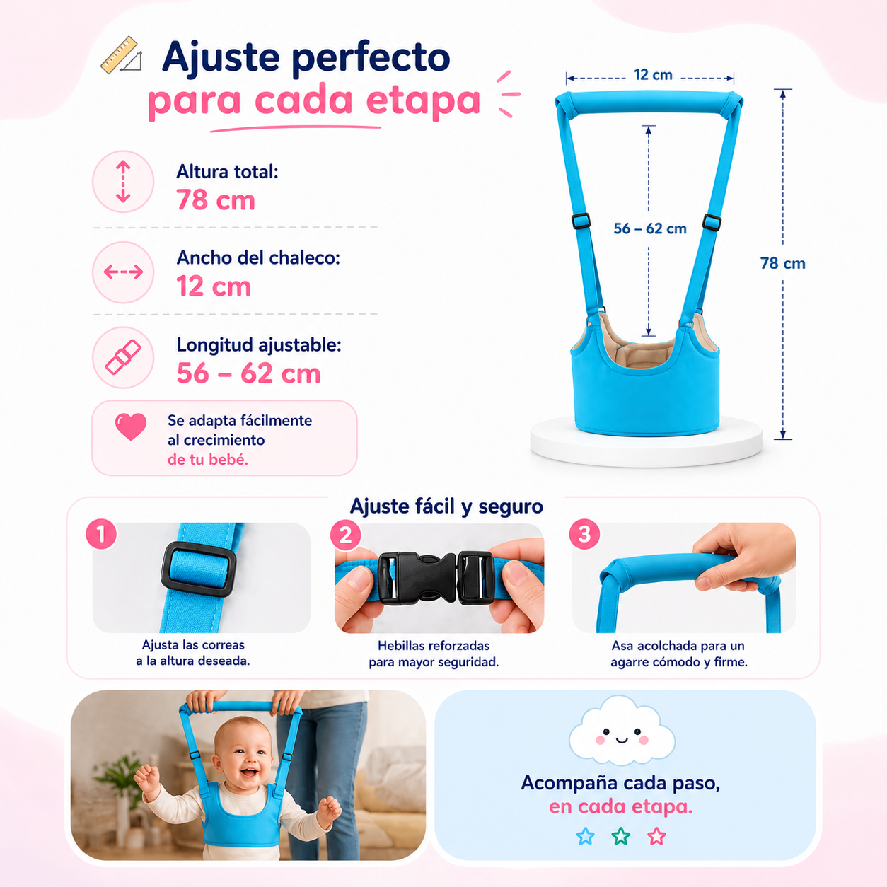 Arnés para Primeros Pasos | BABYLOVE ❤️
