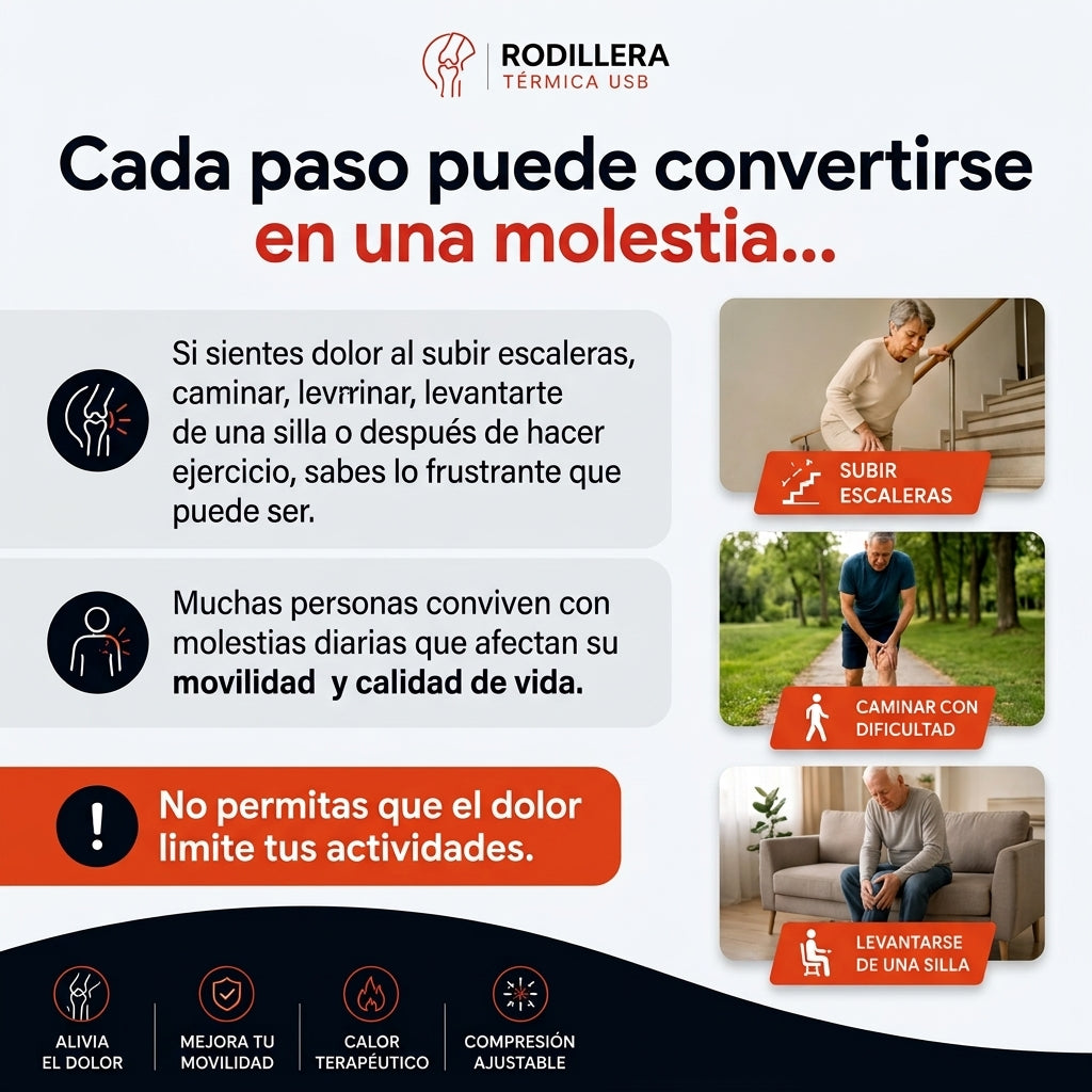 Rodillera calefactora