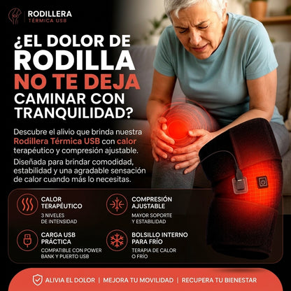 Rodillera calefactora