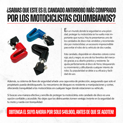 Candado Para Moto
