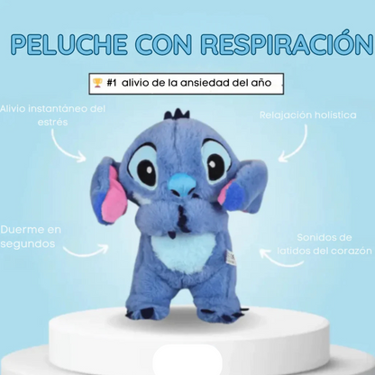 Peluche stitch con respiración y luz