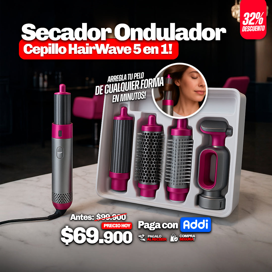 Cepillo HairWave 5 En 1