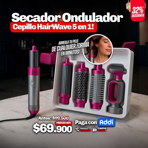 Cepillo HairWave 5 En 1