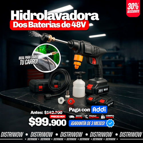 Hidrolavadora Dos Baterias 48v