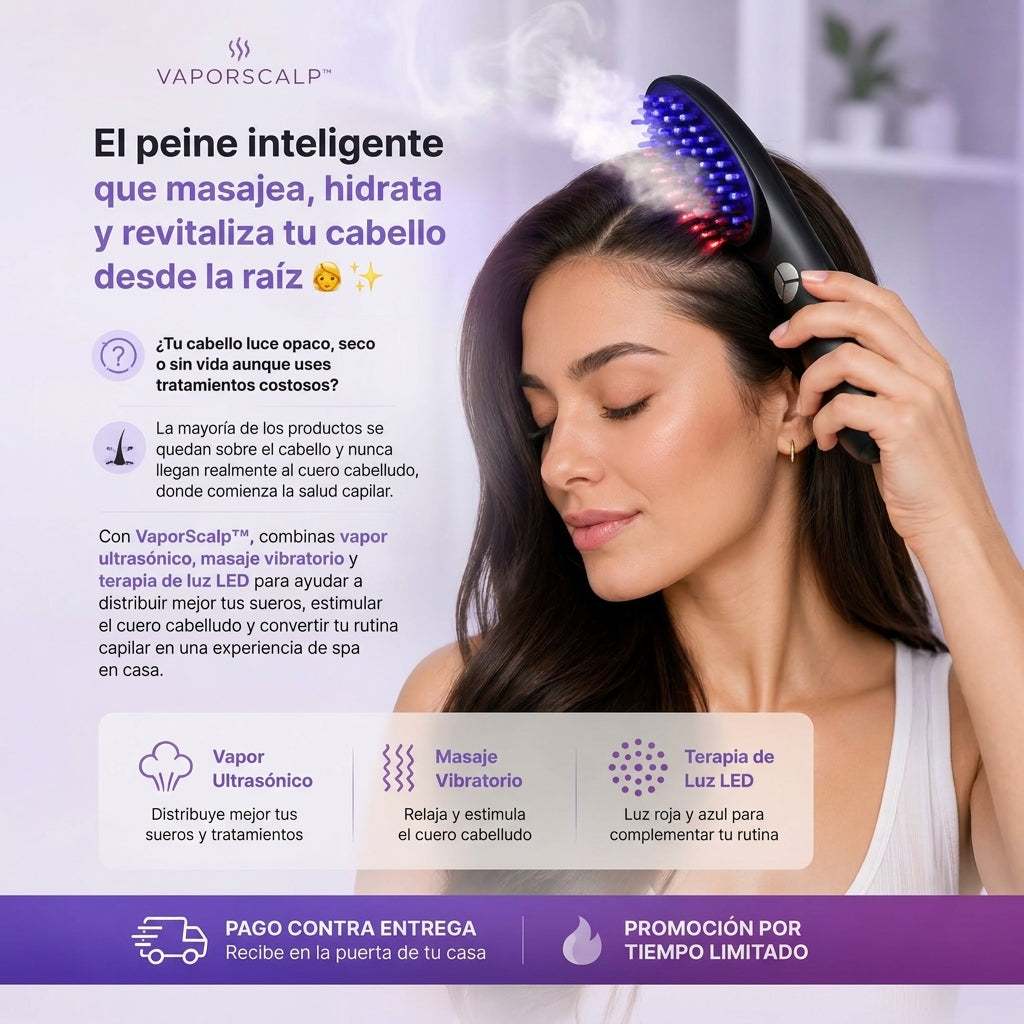 Cepillo De Masaje Vaporizador Infrarrojo