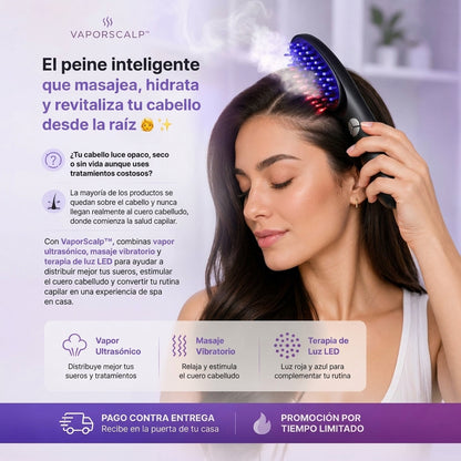 Cepillo De Masaje Vaporizador Infrarrojo