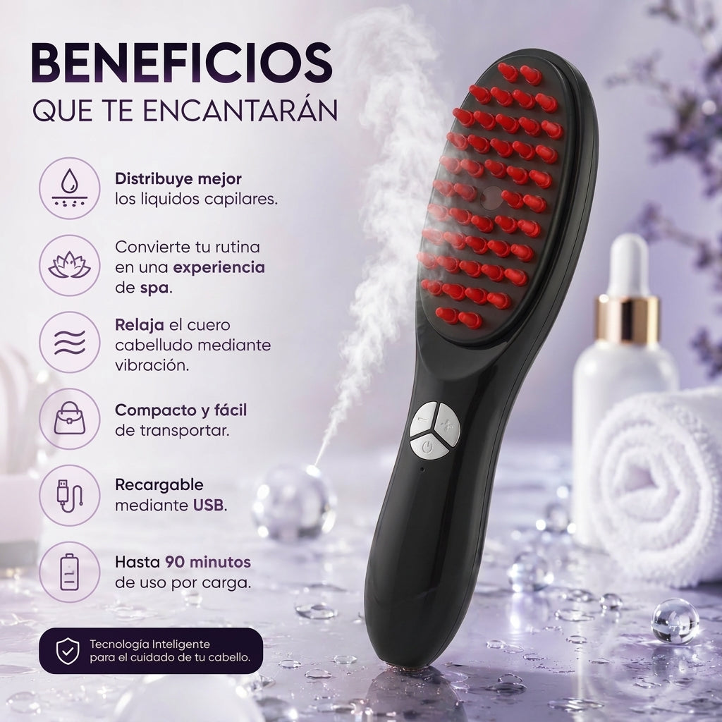 Cepillo De Masaje Vaporizador Infrarrojo