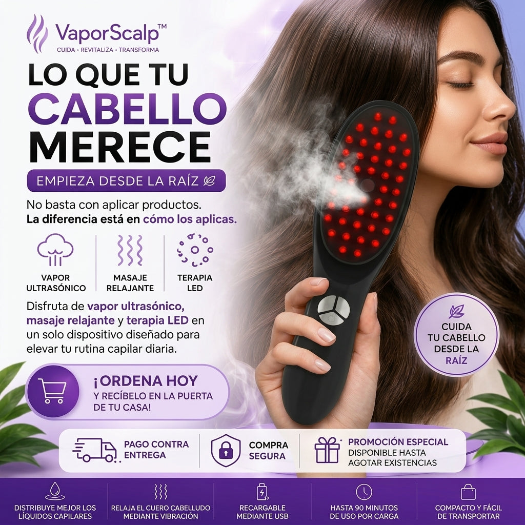 Cepillo De Masaje Vaporizador Infrarrojo