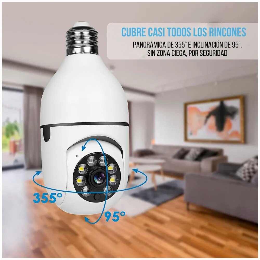 Bombillo Con Camara 360°